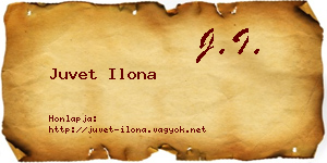 Juvet Ilona névjegykártya