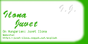 ilona juvet business card